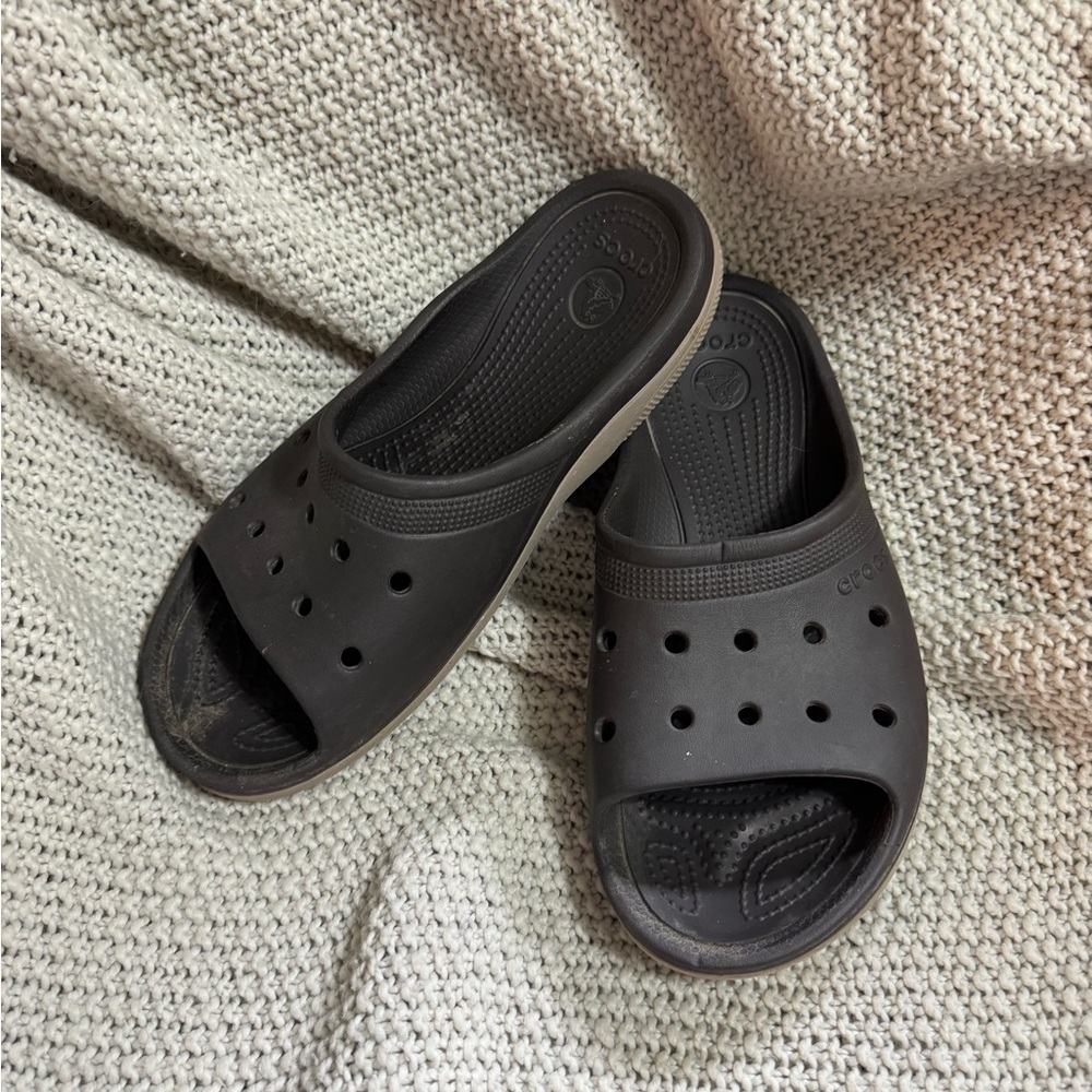 CROCS Duet Skutes Slides, Size M 8, W 10